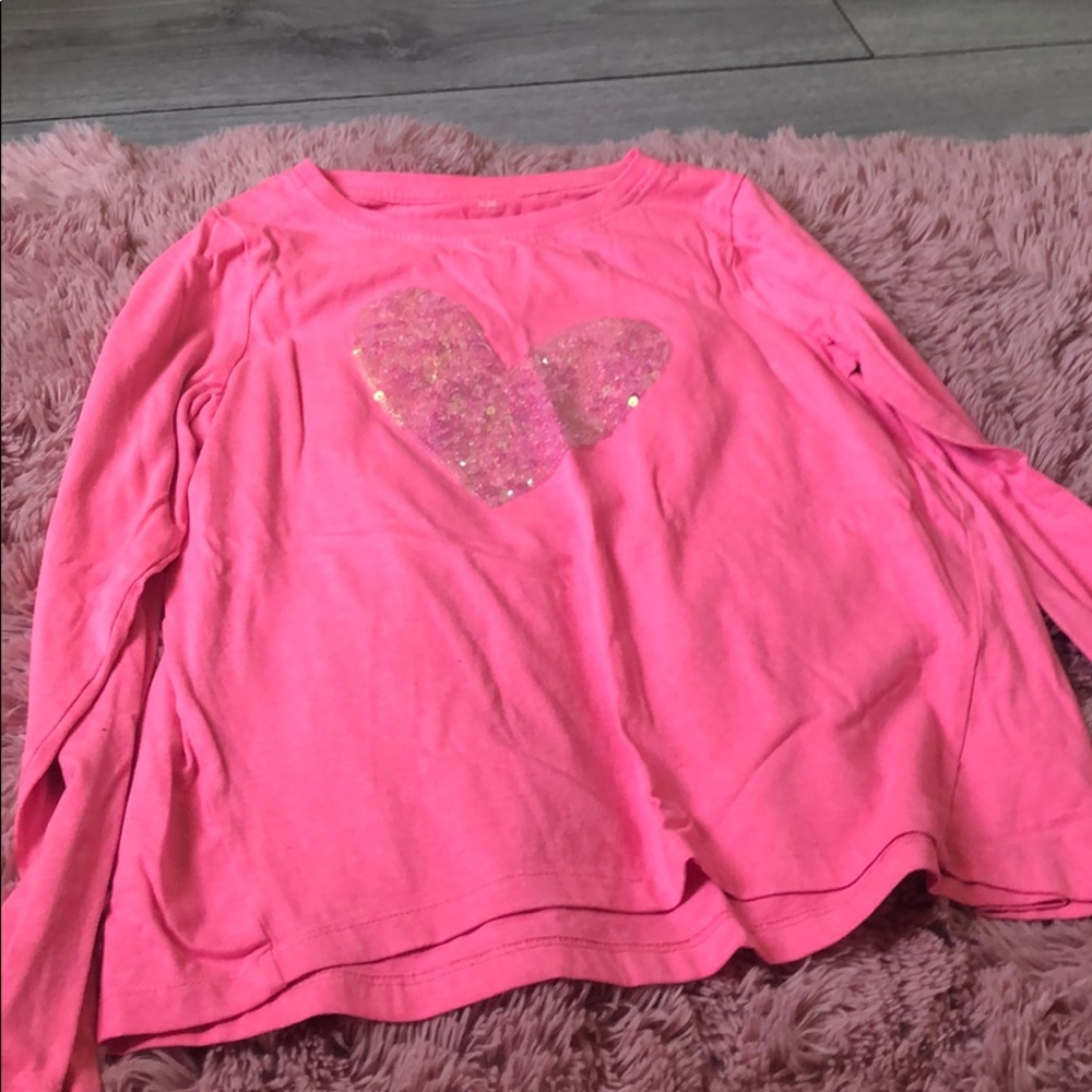 Pink long tee